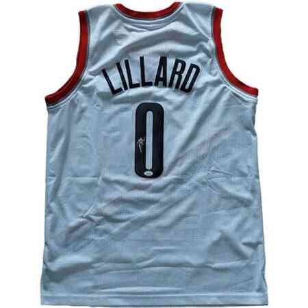 Damian Lillard Signiertes Trail Blazers Jersey