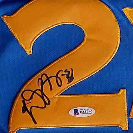 Draymond Green Signed Blue Warriors Jersey