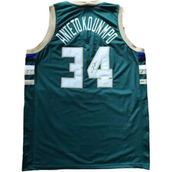 Giannis Antetokounmpo signierter Bucks Jersey