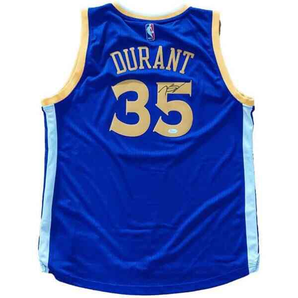 Kevin Durant Signiertes Golden State Warriors Jersey