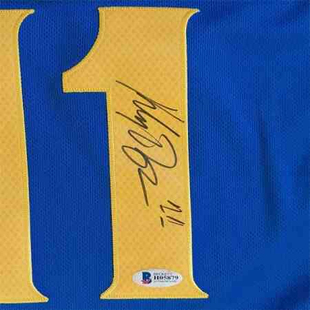 Klay Thompson Signiertes Golden State Warriors Jersey
