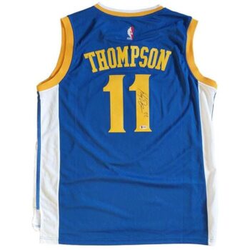 Klay Thompson Signiertes Golden State Warriors Jersey