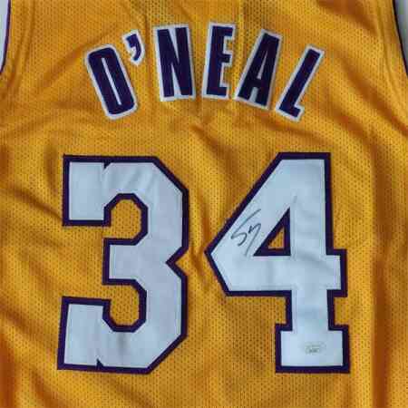 Shaquille O’Neal Signiertes L.A Lakers Custom Jersey