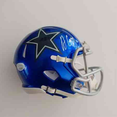 Amari Cooper Signierter Cowboys Mini Helm