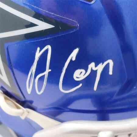 Amari Cooper Signierter Cowboys Mini Helm
