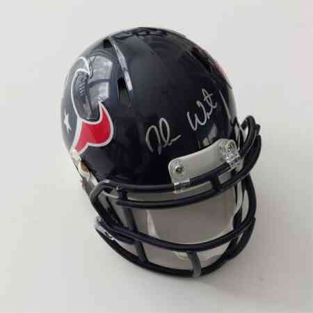 DeShaun Watson signierter Houston Texans Mini Helm