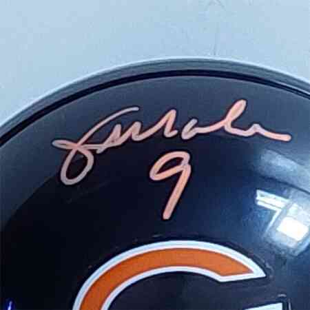 Jim McMahon Signierter Bears Mini Helm