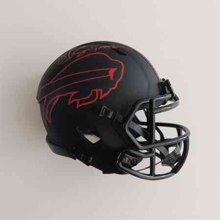O.J. Simpson Signierter Bills Mini Helm