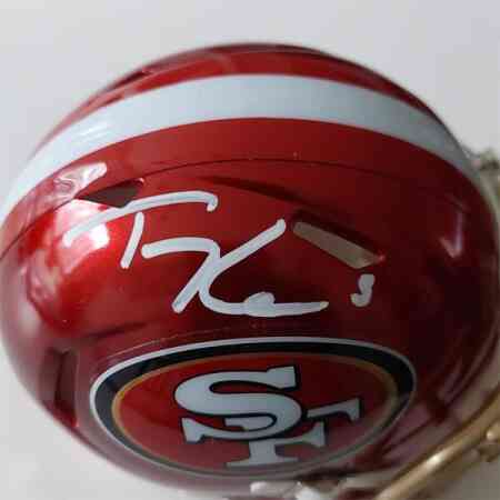 Tray Lance Signierter SF 49ers Mini Helm