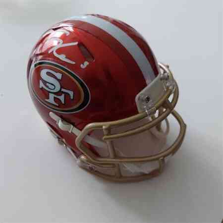 Tray Lance Signierter SF 49ers Mini Helm