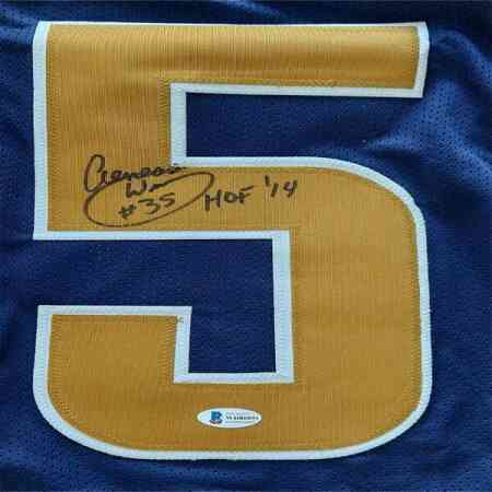 Aeneas Williams Signiertes LA Rams Jersey