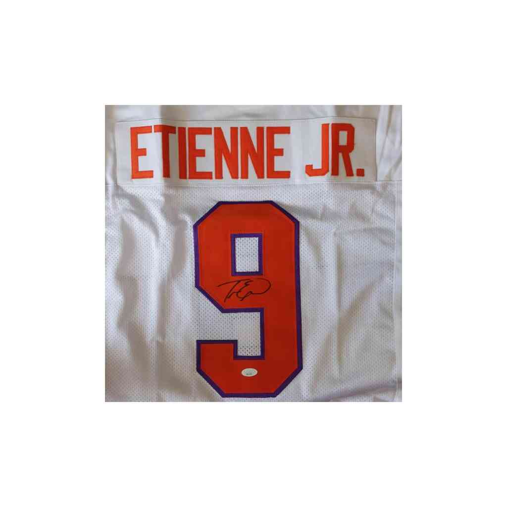 Travis Etienne Signiertes Clemson Tigers Jersey