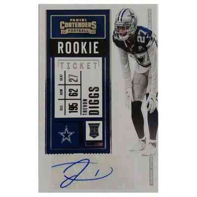 Trevon Diggs signierte 2020 Rookie Ticket Card