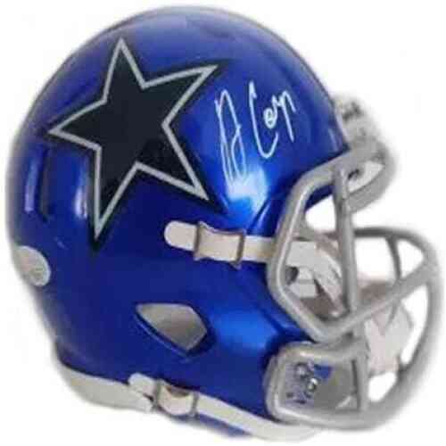 Amari Cooper Signierter Cowboys Mini Helm