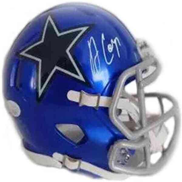 Amari Cooper Signierter Cowboys Mini Helm