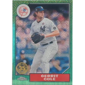2022 Topps Chrome Gerrit Cole Grüne Parallel Card
