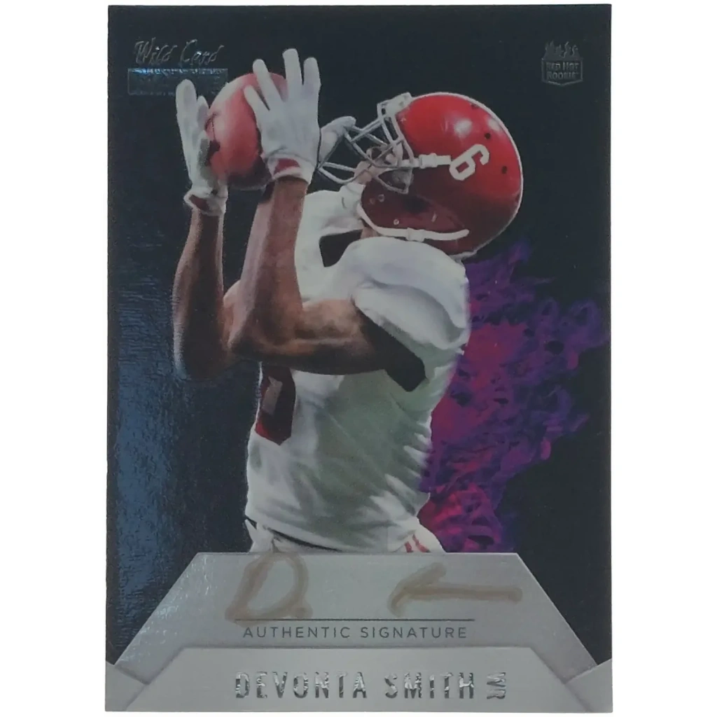 Devonta Smith Signierter 2021 Wild Rookie Card