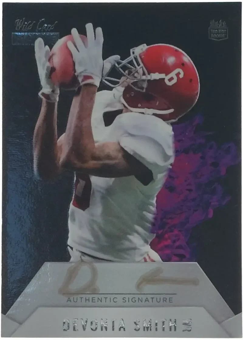Devonta Smith Signierter 2021 Wild Rookie Card