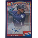 Kyle Lewis Signierter 2021 Archives Bazooka Card