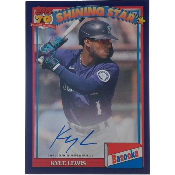 Kyle Lewis Signierter 2021 Archives Bazooka Card