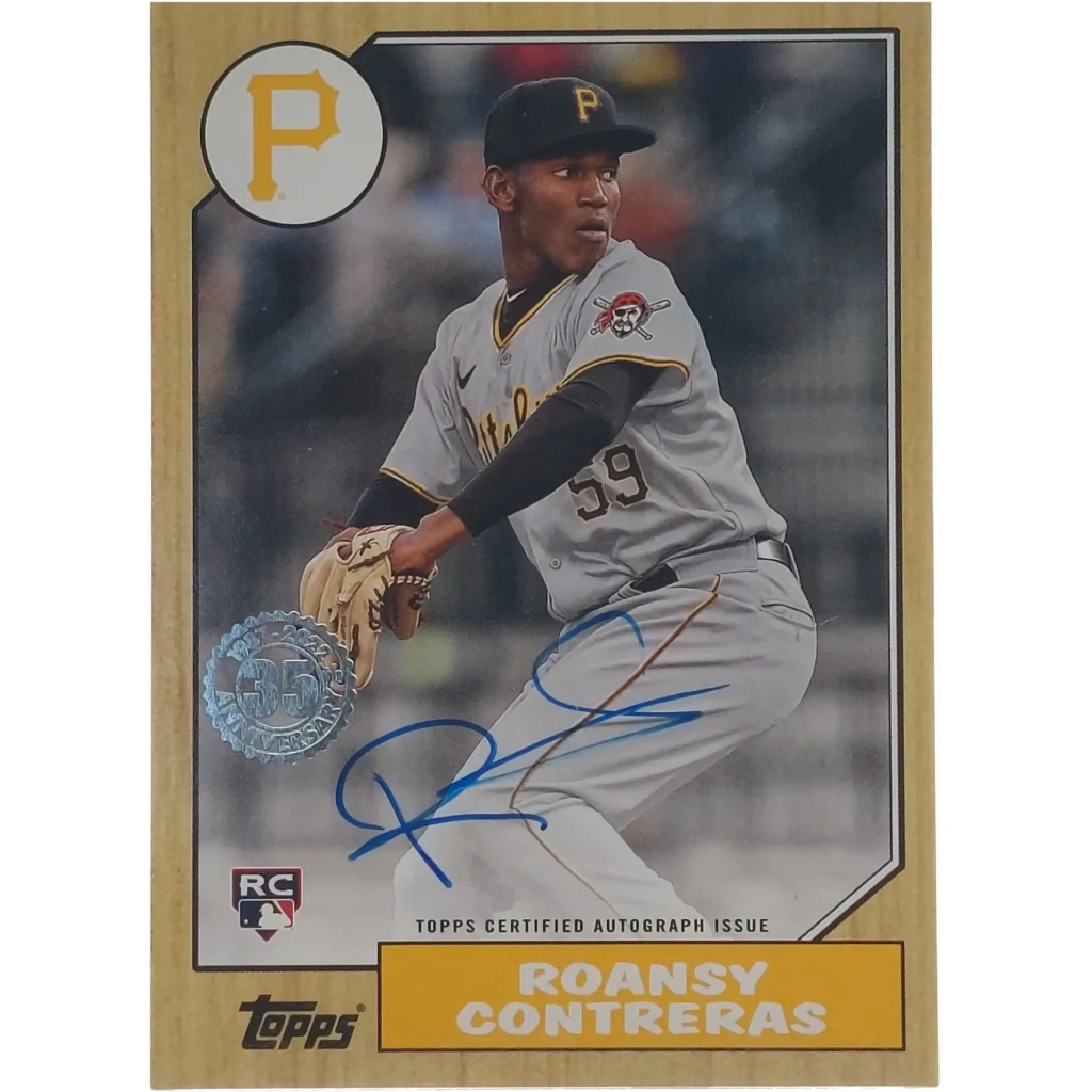 Roansy Contreras Signierte 2022 Topps Rookie Card