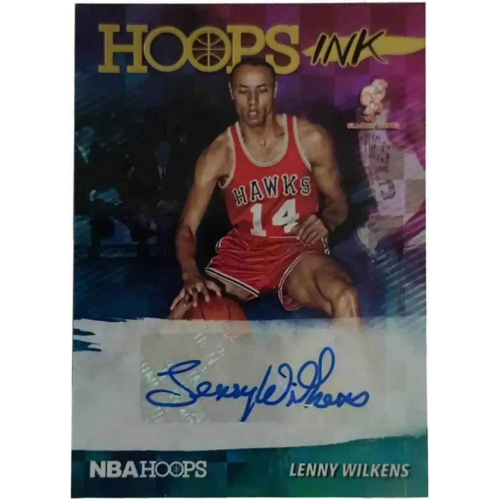 Lenny Wilkens Signierter 2019-20 Panini Hoops Card