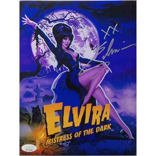 Elvira Signierter Comic-Druck