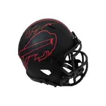 O.J. Simpson Signierter Bills Mini Helm