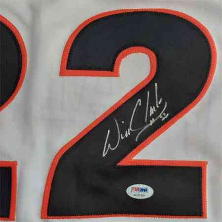 Will Clark Signiertes San Francisco Giants Jersey