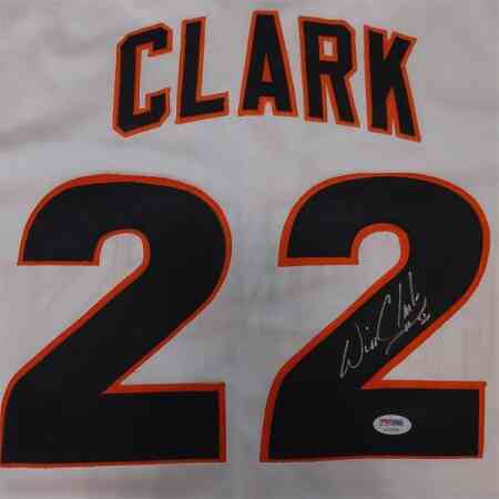 Will Clark Signiertes San Francisco Giants Jersey