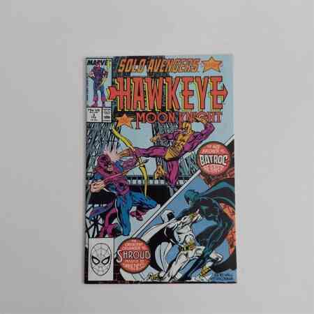 Marvel” Solo Avengers Hawkeye And Moon Knight #3 (1988)
