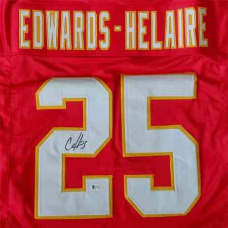 Clyde Edwards-Helaire signiertes KC Chiefs Jersey