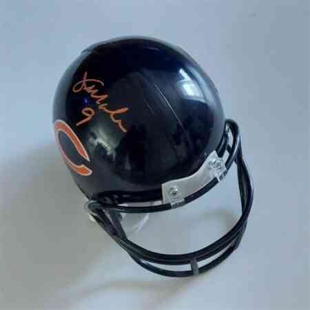 Jim McMahon Signierter Bears Mini Helm