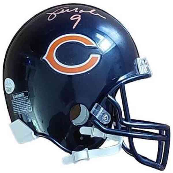 Jim McMahon Signierter Bears Mini Helm