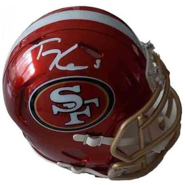 Tray Lance Signierter SF 49ers Mini Helm