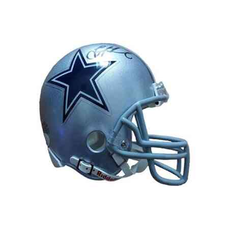 Troy Aikman Signierter Cowboys Mini Helm