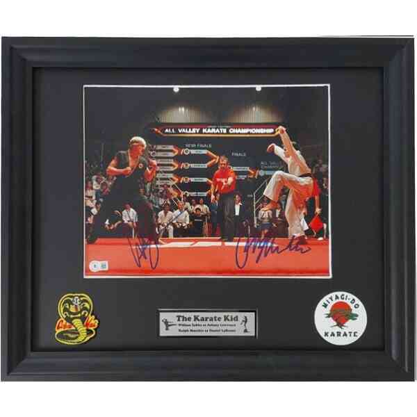 Ralph Macchio und William Zabka signierten Karate Kid Memorabilia 
