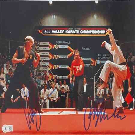 Ralph Macchio und William Zabka signierten Karate Kid Memorabilia 