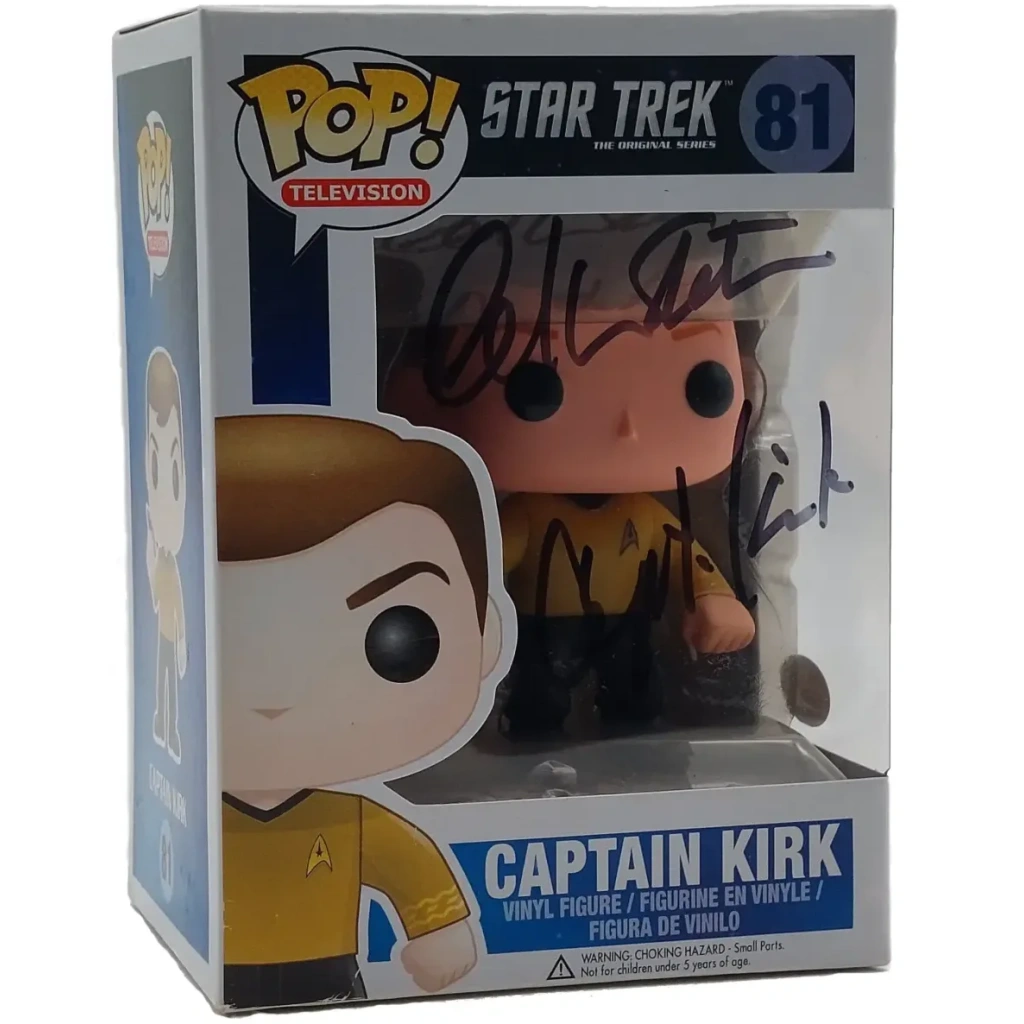 William Shatner Signierter Captain Kirk Funko