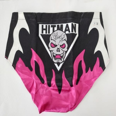 Bret Hart WWE Signierte Hitman Trunks