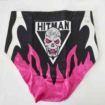 Bret Hart WWE Signierte Hitman Trunks