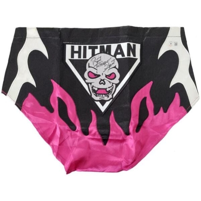 Bret Hart WWE Signierte Hitman Trunks