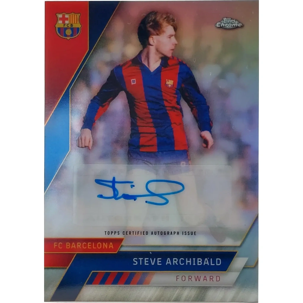 Steve Archibald Signierte 2023 Topps Chrome Card