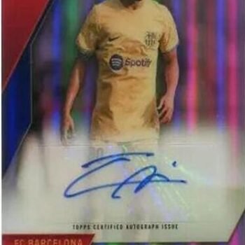 Ilias Akhomach Signierte 2022-23 Chrome Card