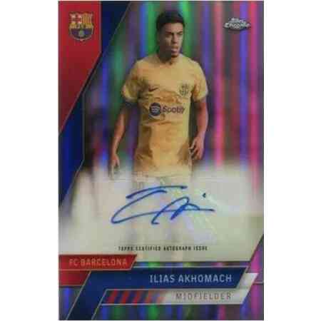 Ilias Akhomach Signierte 2022-23 Chrome Card
