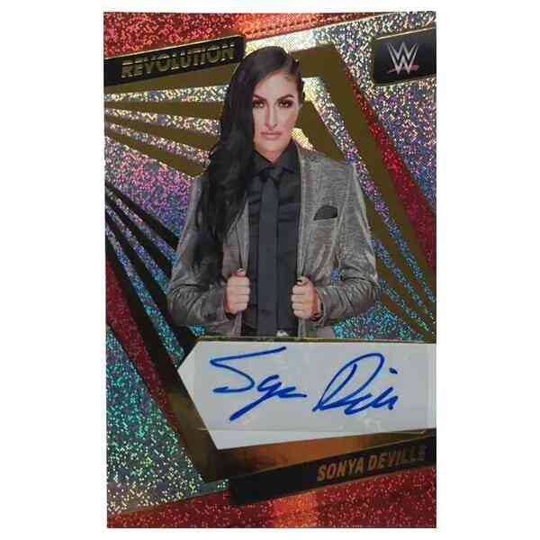 Sonya Deville Signierte 2022 Panini Revolution Card