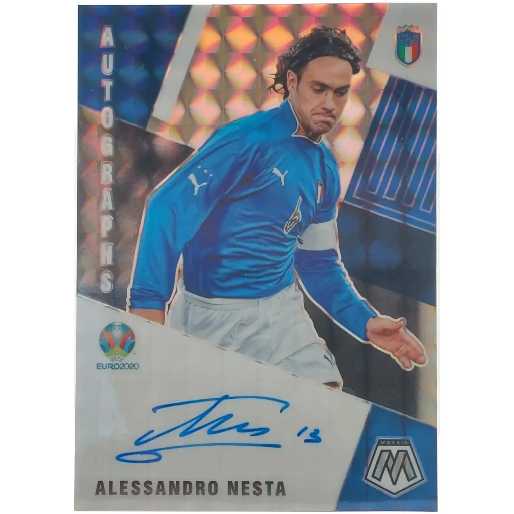 Alessandro Nesta Signed 2020-21 Panini Prizm Card