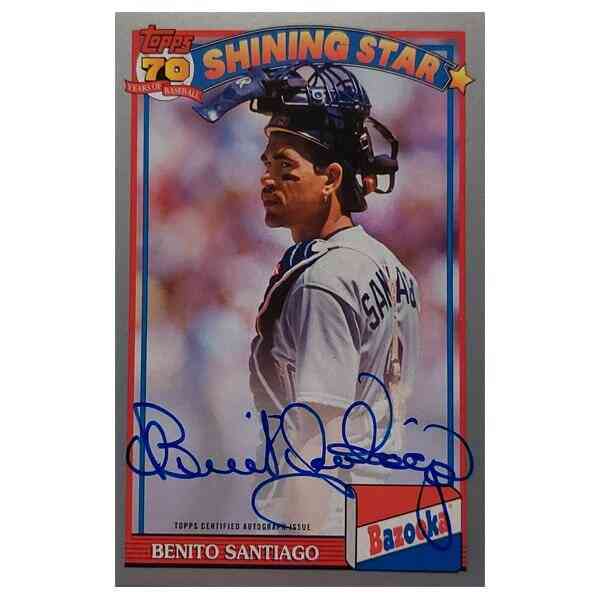 Benito Santiago Signierte 2021 Archives Bazooka Card