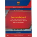 Ilias Akhomach Signierte 2022-23 Chrome Card