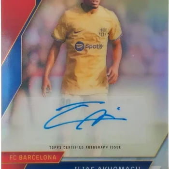 Ilias Akhomach Signierte 2022-23 Chrome Card